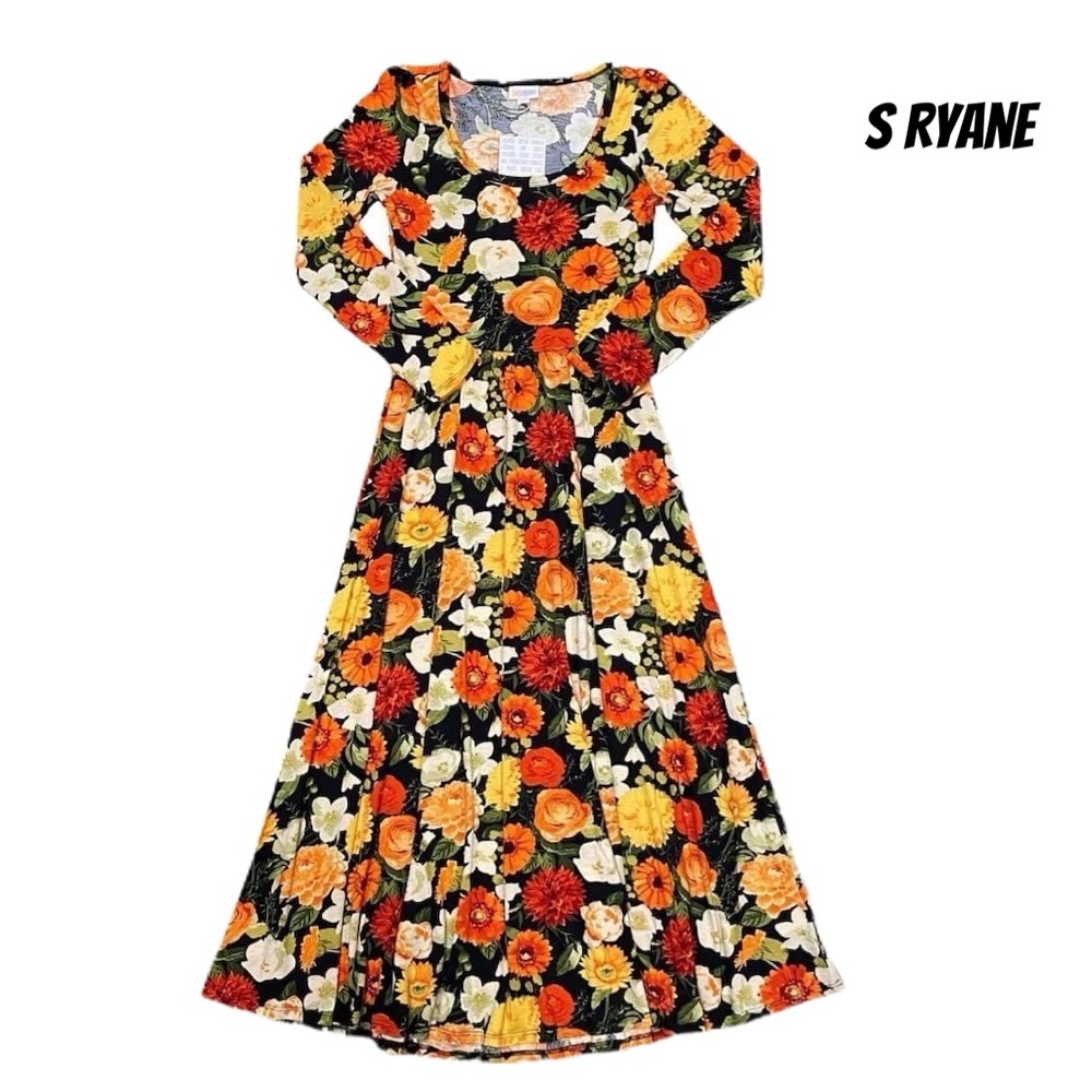 S Ryane Floral Long Dress